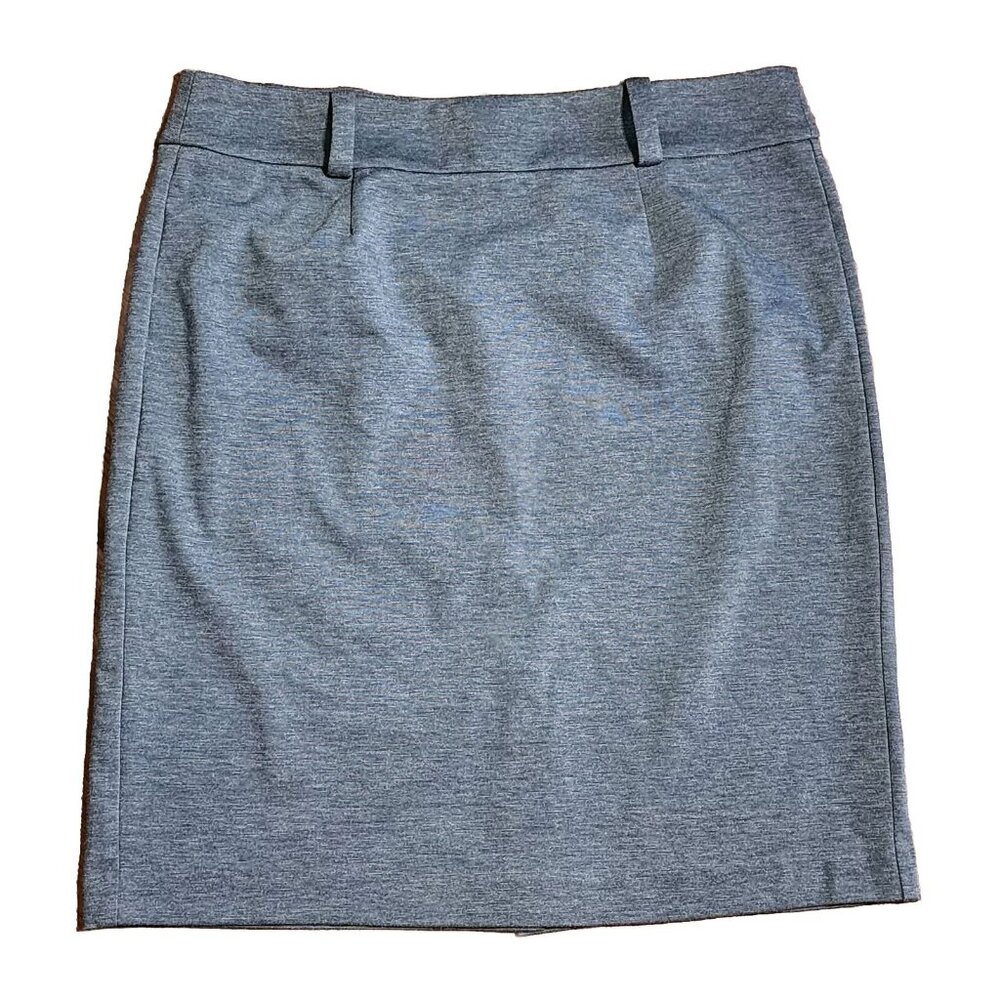 GEORGE Solid All Grey Gray Zip Back Pencil‎ Skirt Business Career Womens Size 18